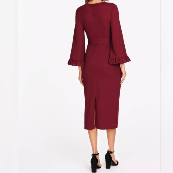 Asos Burgundy dress - Picture 2 of 9